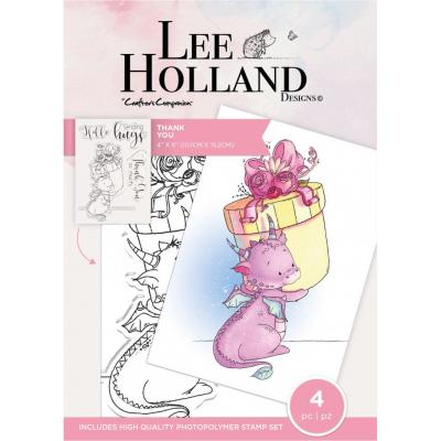 Crafter's Companion Lee Holland Clear Stamps - Thank You